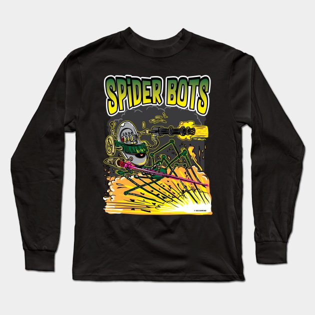 Spider Bots Attack Long Sleeve T-Shirt by eShirtLabs